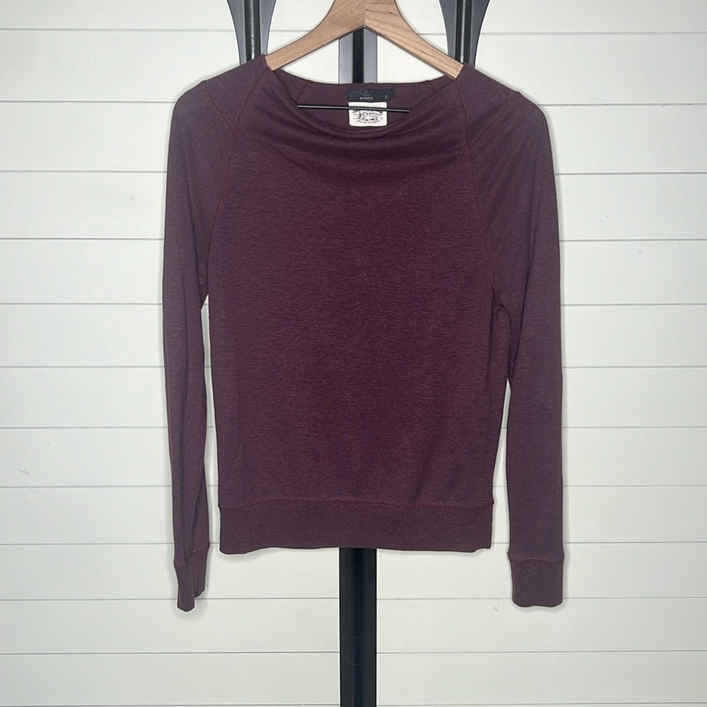 Prana boat neck long sleeve top Small